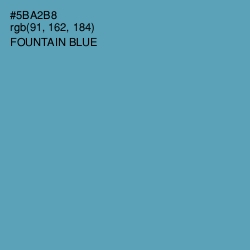 #5BA2B8 - Fountain Blue Color Image